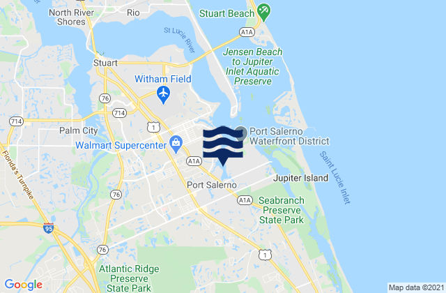Port Salerno (Manatee Pocket), United States tide chart map