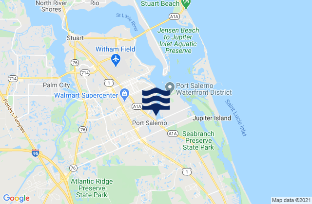 Port Salerno, United States tide chart map