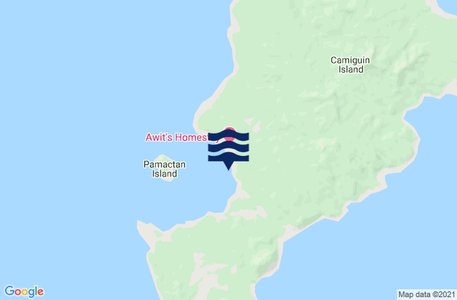Port San Pio Quinto (Camiguin Island), Philippines tide times map