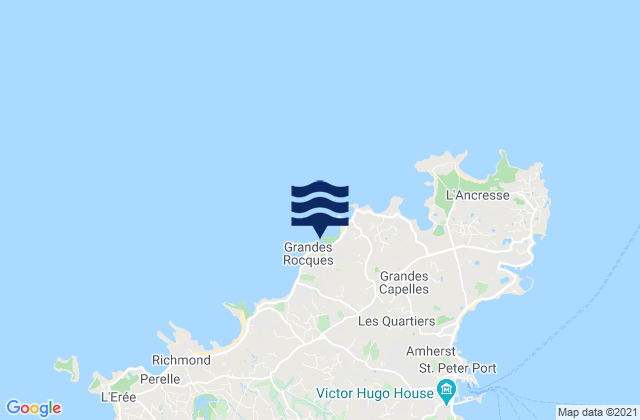 Port Soif Bay Beach, France tide times map