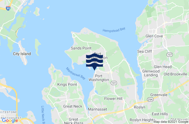 Port Washington (Manhasset Bay), United States tide chart map