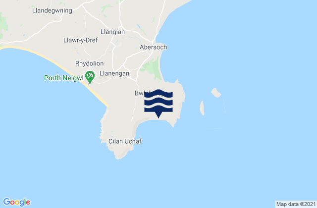 Porth Ceriad, United Kingdom tide times map