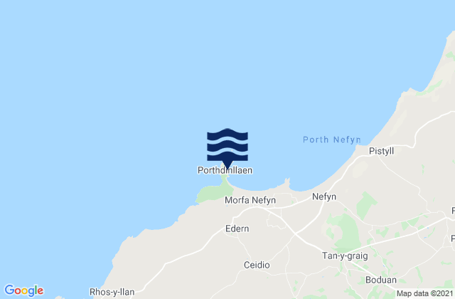 Porth Dinllaen Beach, United Kingdom tide times map