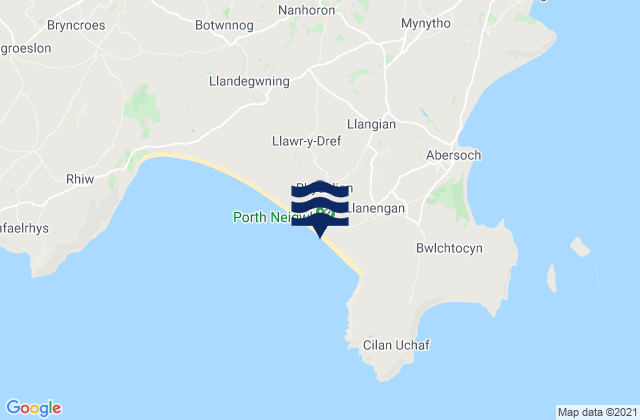 Porth Neigwl Beach, United Kingdom tide times map