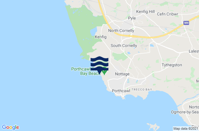 Porthcawl Point, United Kingdom tide times map