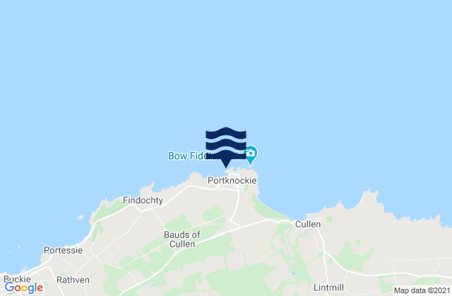 Portknockie, United Kingdom tide times map