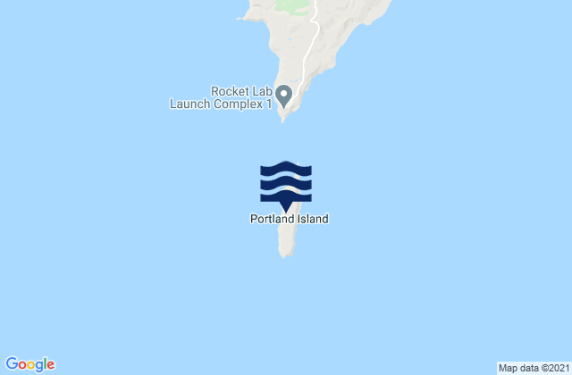 Portland Island, New Zealand tide times map