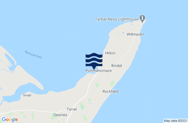 Portmahomack Beach, United Kingdom tide times map