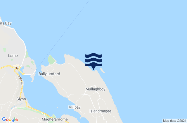 Portmuck Bay, United Kingdom tide times map