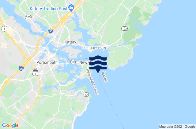 Portsmouth Harbor Entrance, United States tide chart map