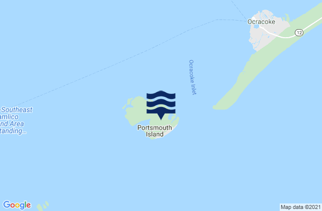 Portsmouth Island, United States tide chart map