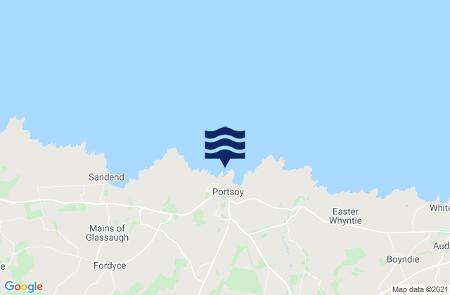 Portsoy, United Kingdom tide times map