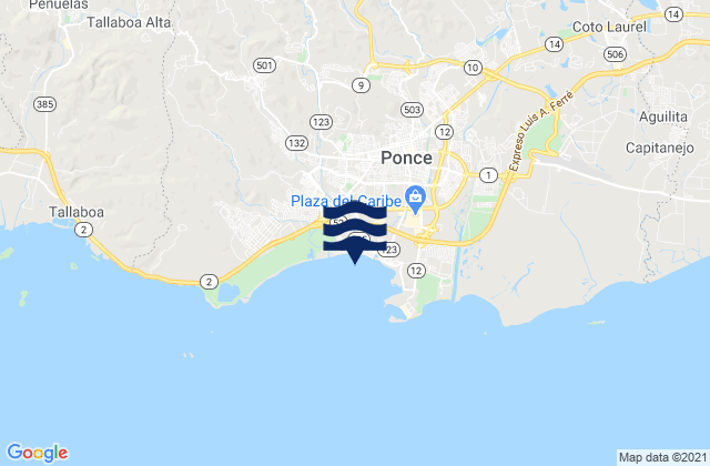 Portugues Barrio, Puerto Rico tide times map