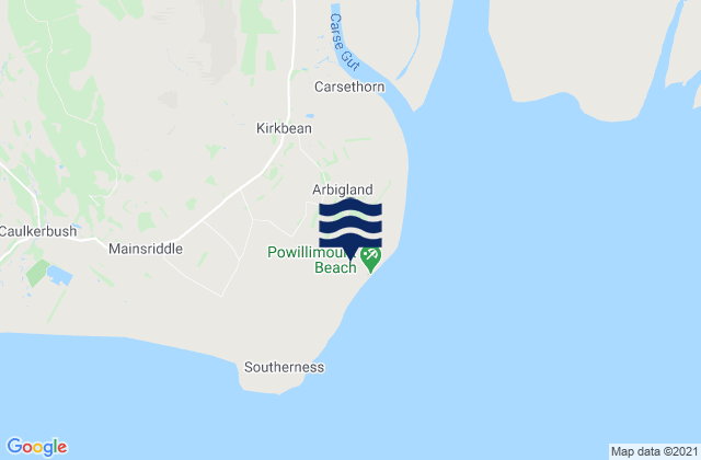 Powillimount Beach, United Kingdom tide times map