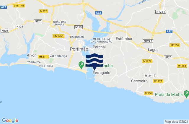 Praia Grande, Portugal tide times map