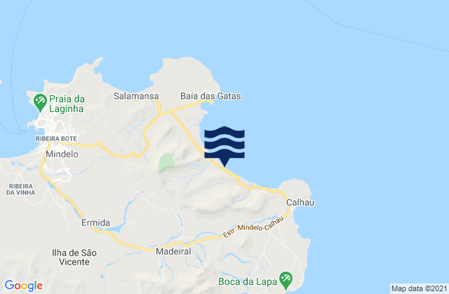 Praia Grande, Cabo Verde tide times map