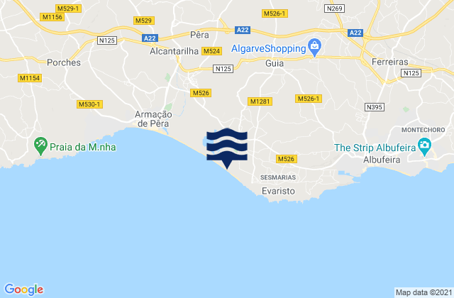 Praia da Gale Oeste, Portugal tide times map