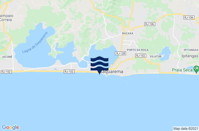 Praia da Vila, Brazil tide times map
