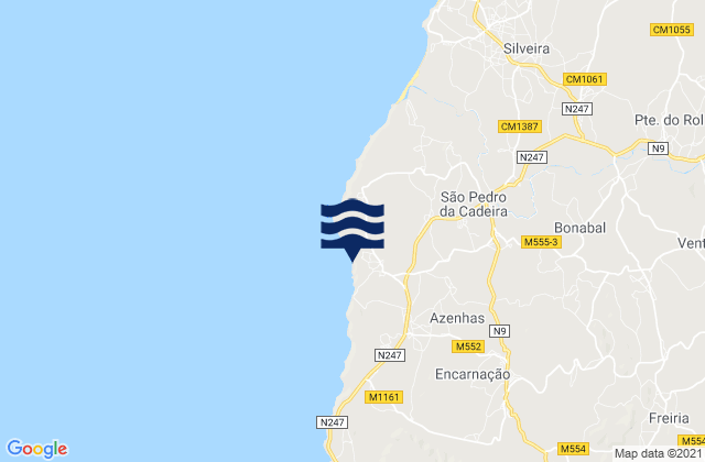 Praia das Furnas, Portugal tide times map