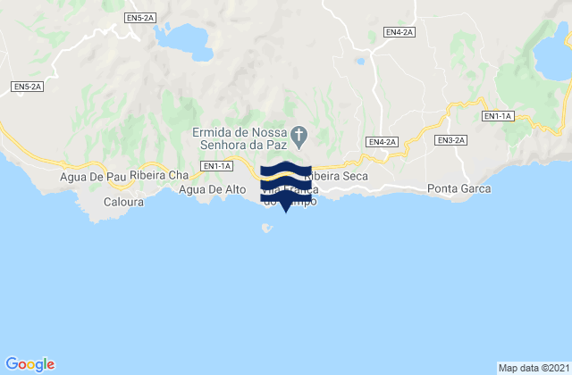 Praia do Corpo Santo, Portugal tide times map