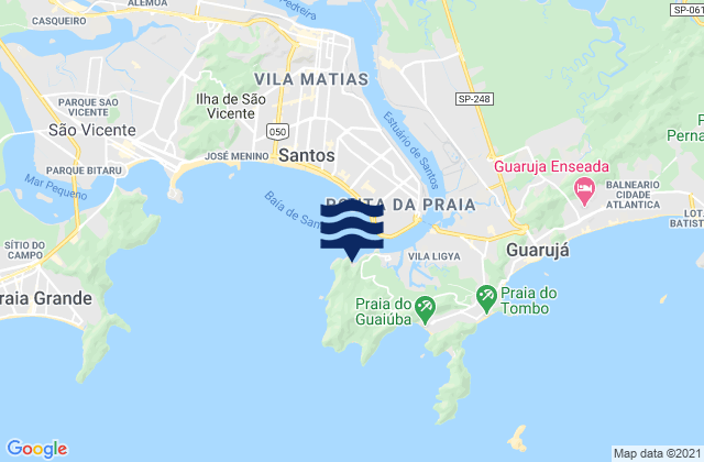 Praia do Gois, Brazil tide times map