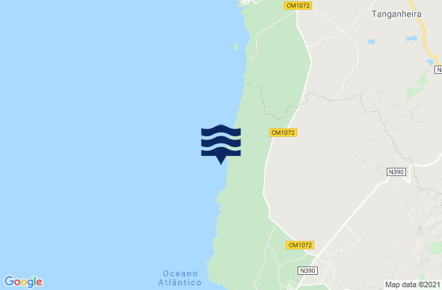 Praia do Malhao, Portugal tide times map
