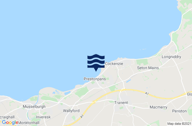 Prestonpans, United Kingdom tide times map