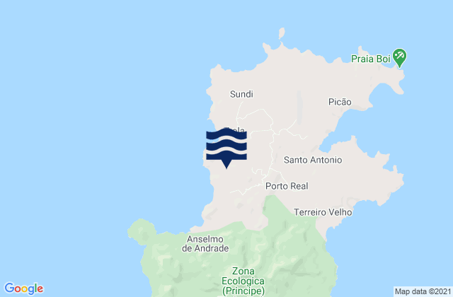 Principe, Sao Tome and Principe tide times map