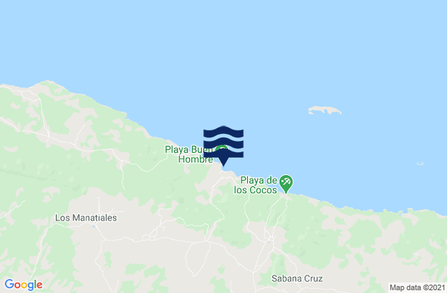Provincia de Monte Cristi, Dominican Republic tide times map