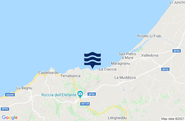 Provincia di Sassari, Italy tide times map
