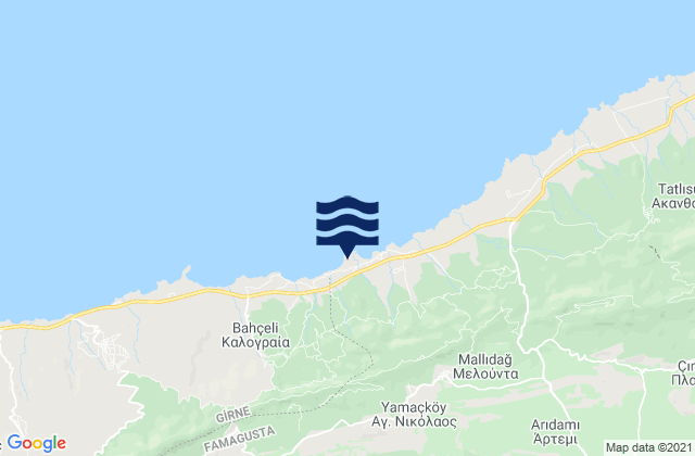 Psyllatos, Cyprus tide times map