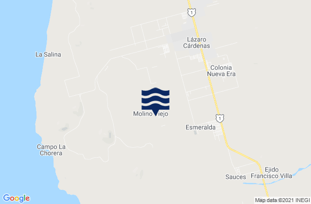 Pueblo Benito Garcia, Mexico tide times map