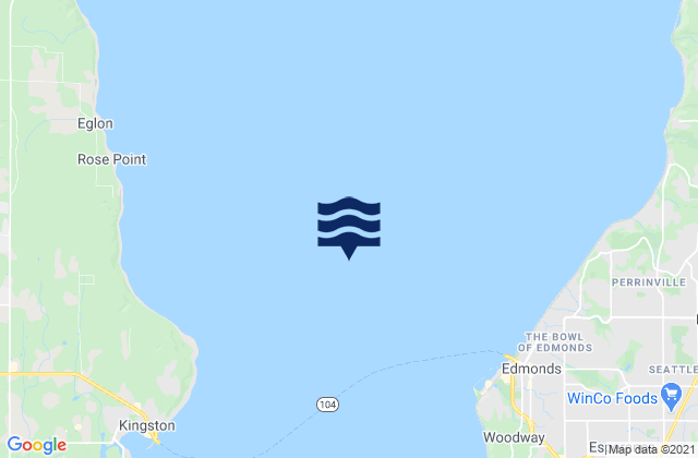 Puget Sound, United States tide chart map