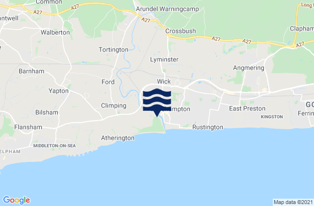 Pulborough, United Kingdom tide times map