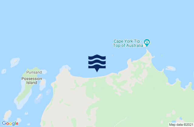 Punsand Bay, Australia tide times map