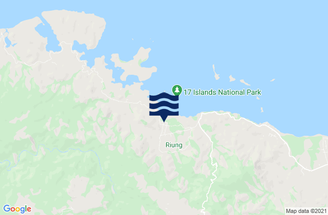 Punsu, Indonesia tide times map
