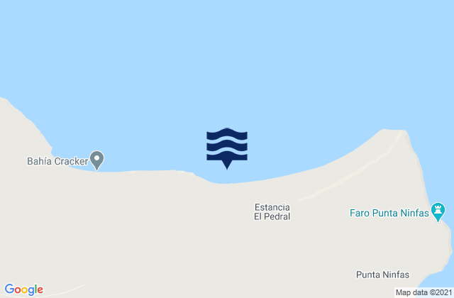 Punta Ninfas (Fondeadero), Argentina tide times map