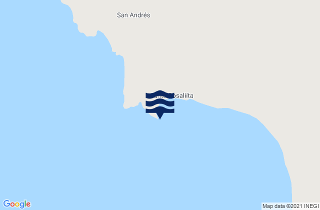 Punta Sta Rosalillita, Mexico tide times map