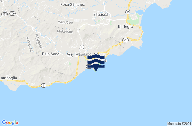 Punta Tuna, Puerto Rico tide times map