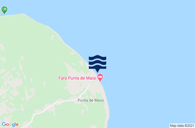 Punta de Maisi, Cuba tide times map