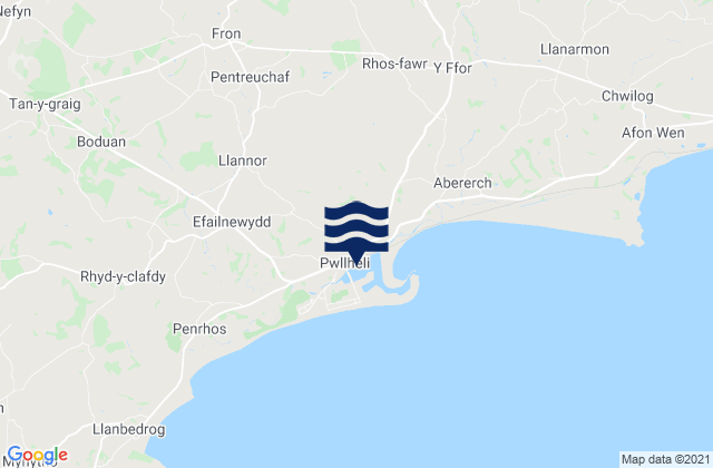 Pwllheli, United Kingdom tide times map