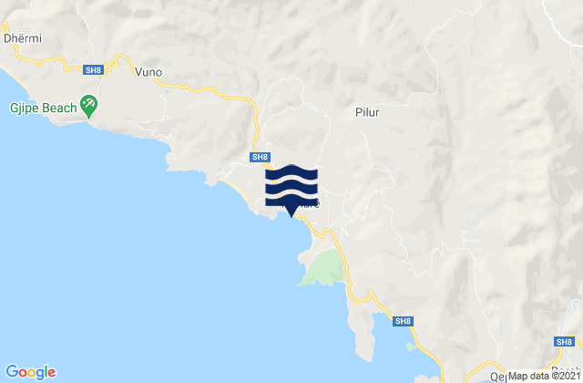 Qarku i Vlores, Albania tide times map