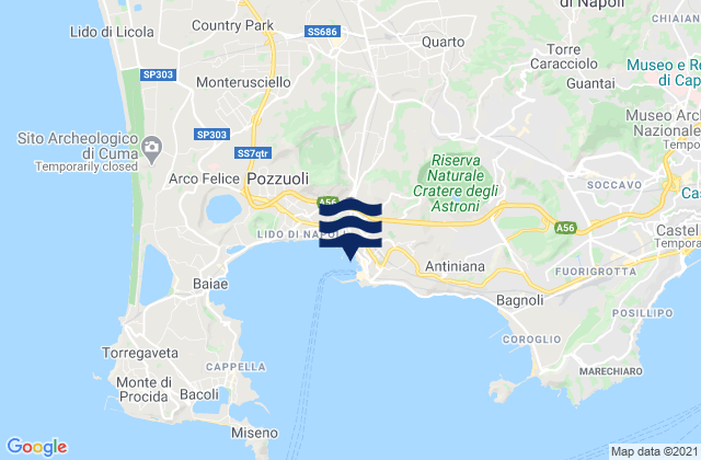 Quarto, Italy tide times map