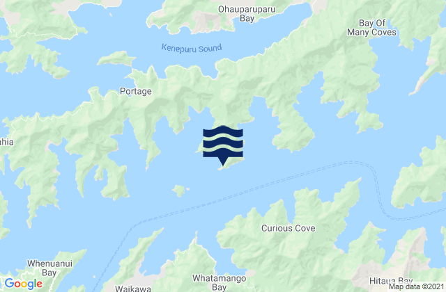 Queen Charlotte Sound (Totaranui), New Zealand tide times map