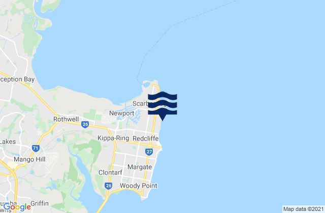 Queens Beach, Australia tide times map