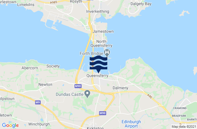 Queensferry, United Kingdom tide times map