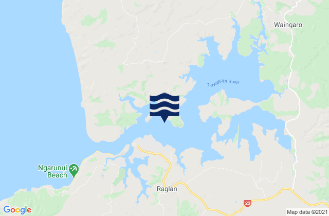 Raglan Harbour (Whaingaroa), New Zealand tide times map