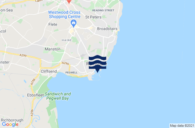 Ramsgate, United Kingdom tide times map