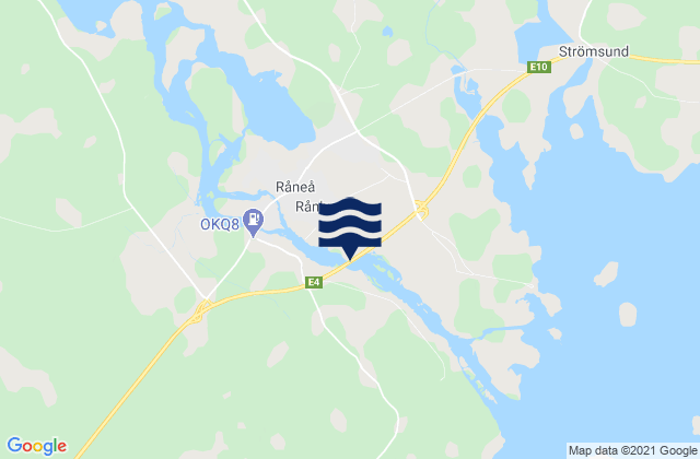 Ranea, Sweden tide times map
