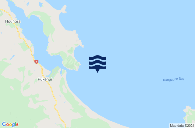Rangaunu Bay, New Zealand tide times map
